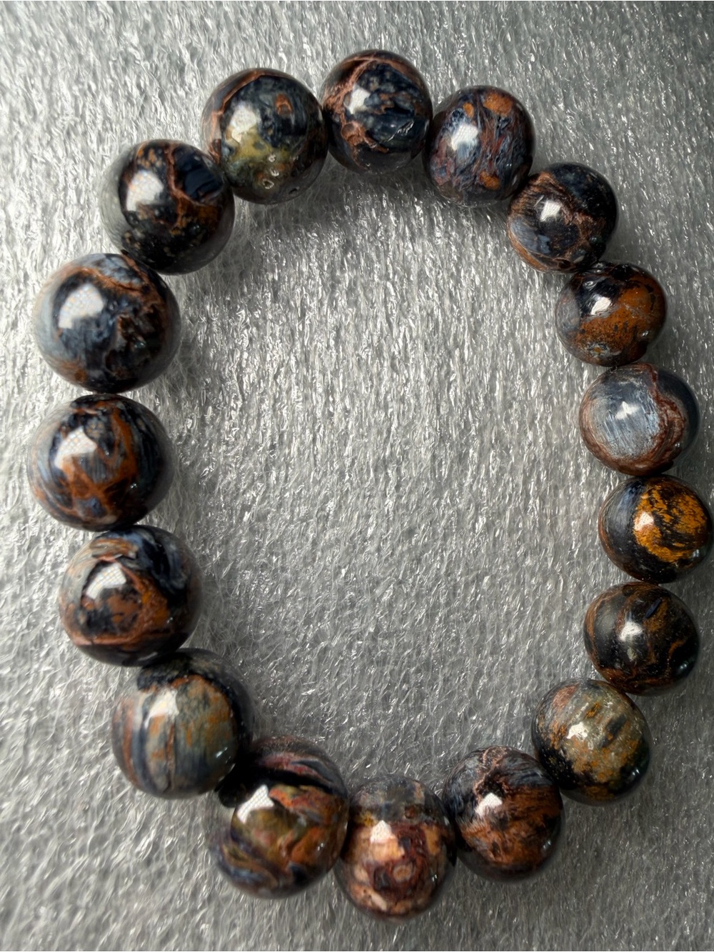 11MM Dark Blue Pietersite Natural Crystal Bracelet